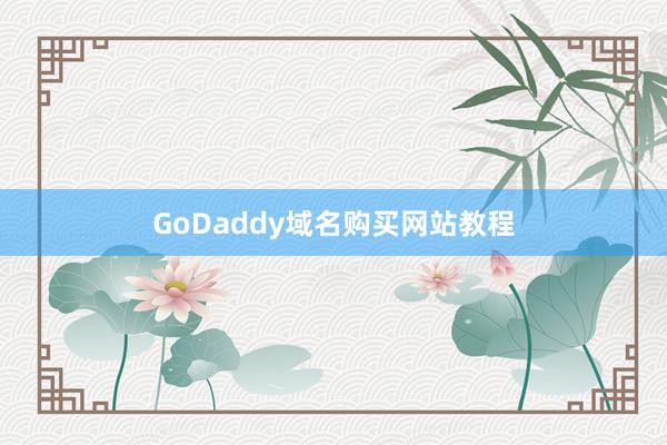GoDaddy域名购买网站教程